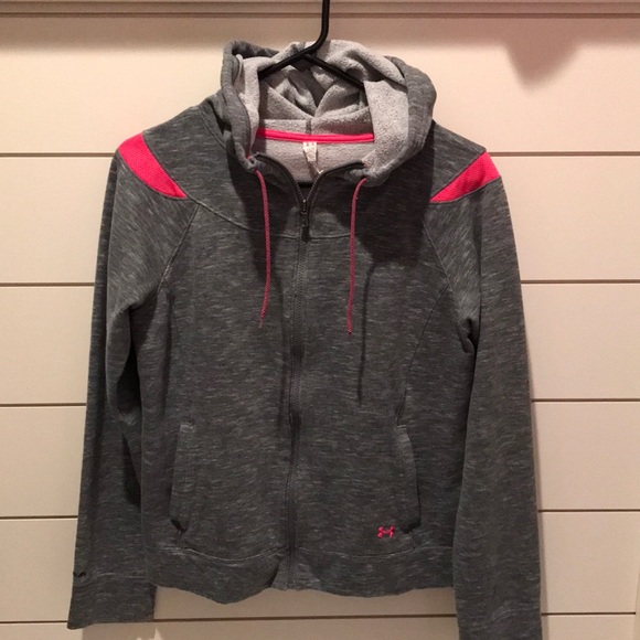 Under Armour Coldgear Zip Up Hooded Jacket - Picture 2 of 9